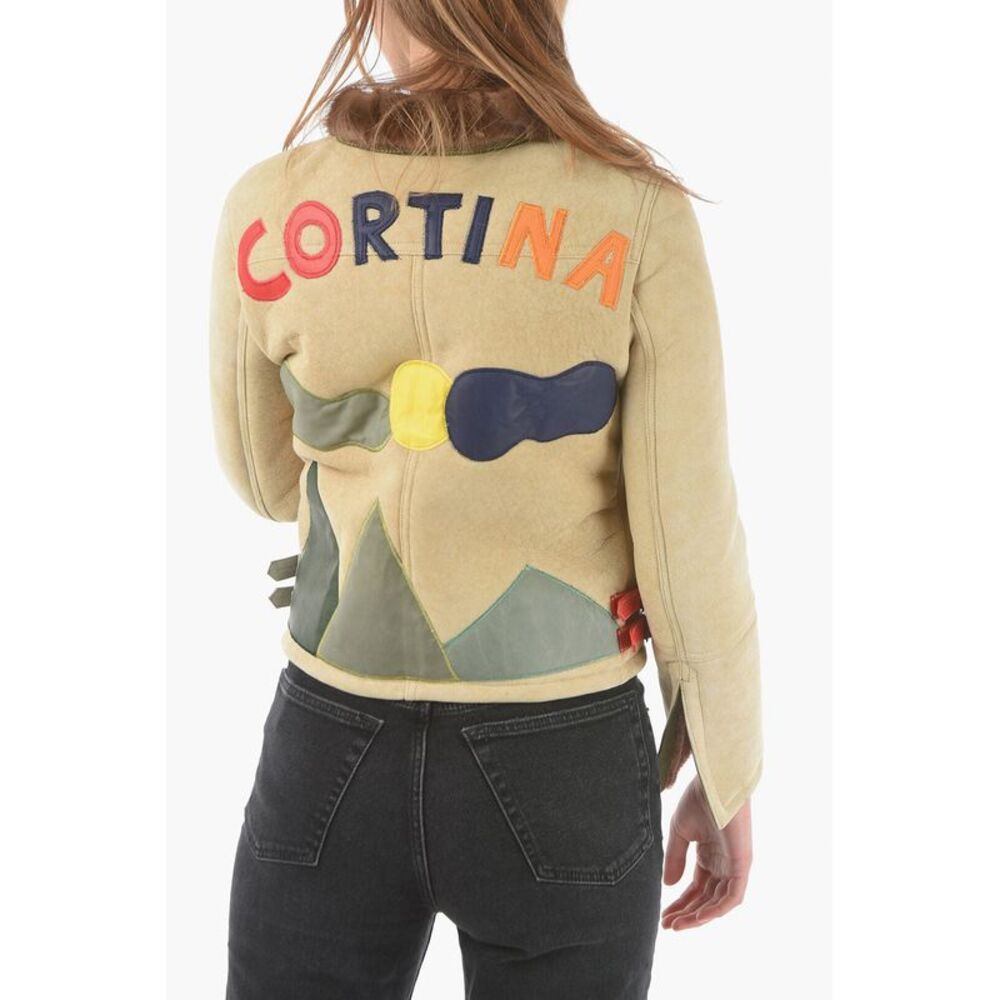 Embroidered Shearling Jacket - Picture 3 of 5
